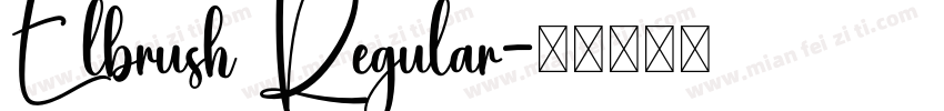 Elbrush Regular字体转换